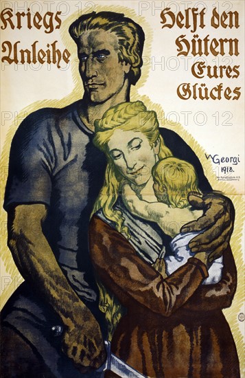 Première guerre mondiale : affiche allemande