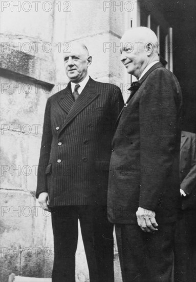 Dwight David Eisenhower with Charles de Gaulle