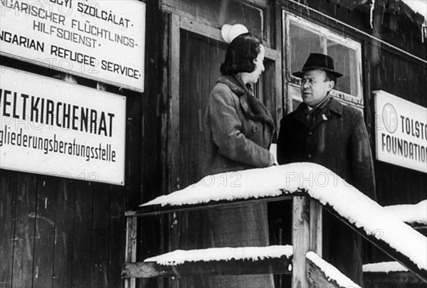 Displaced persons camp in Hungary after World War II