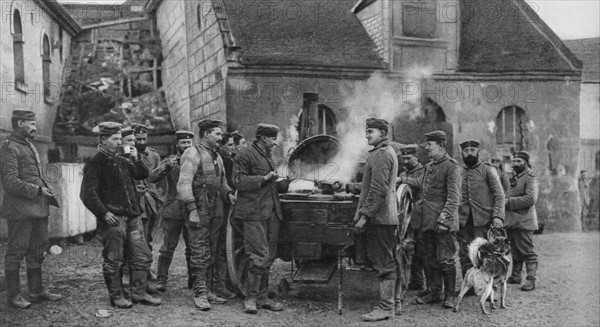 Première guerre mondiale : cuisine en plein-air