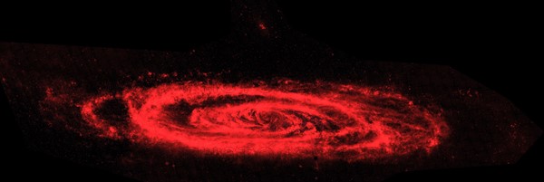 Spitzer Space Telescope infrared composite images