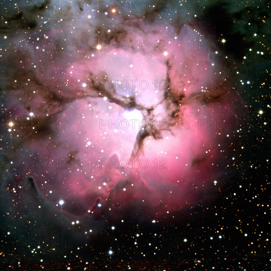 Composite of the Trifid nebula