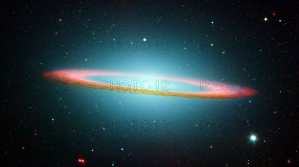 Part of the Sombrero Galaxy in infrared