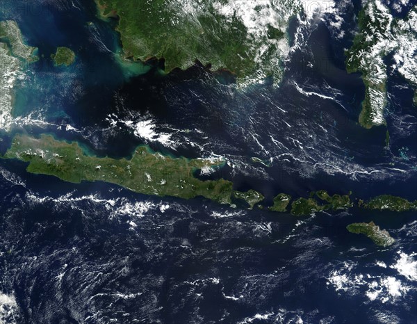 Satellite image of Indonesia