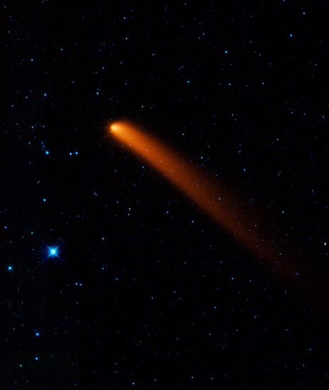 Image infrarouge d'une comète