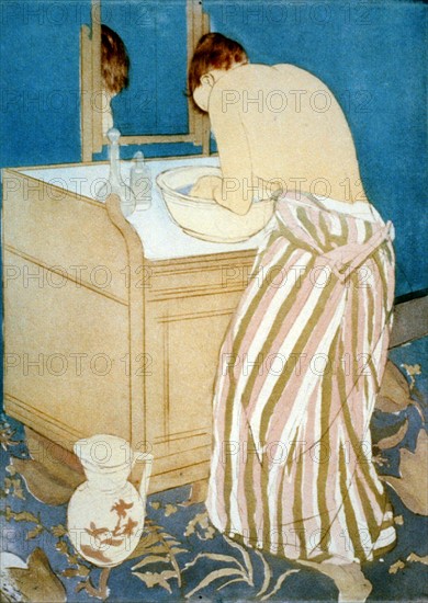 Cassatt, Woman Bathing