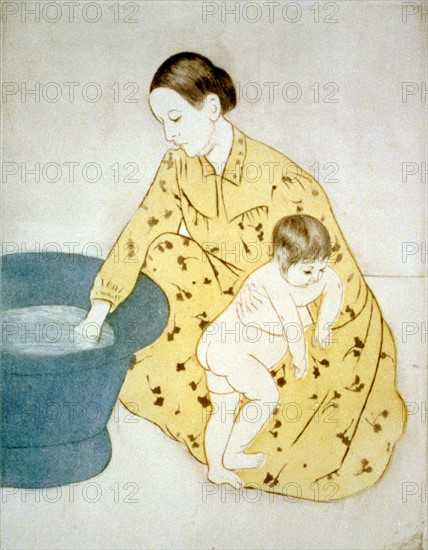 Cassatt, L'heure du bain