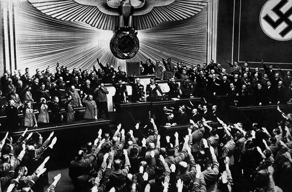 Adolf Hitler in the Reichstag