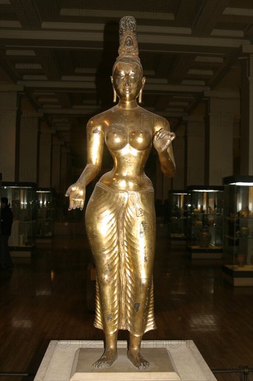 Bronze gilded figure of Tara