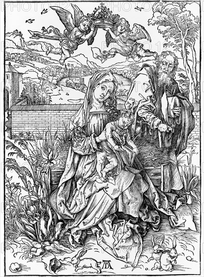 Dürer, La Vierge avec un enfant tenant un livre