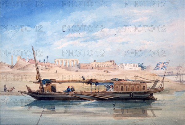 Prisse d'Avennes, A Kanja on the Nile