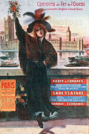 Advertisement for Railway of Paris-London