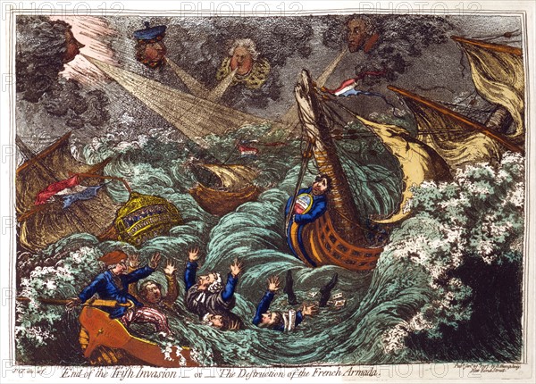 Gillray, La fin de l'invasion irlandaise