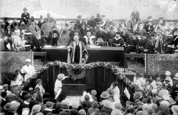 Lord Balfour declaring the Hebrew University