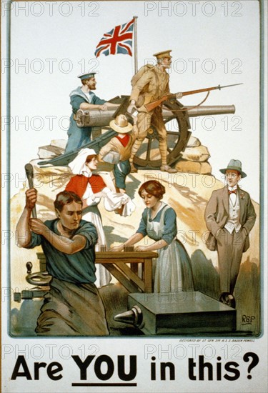 Baden-Powell, World War I British poster
