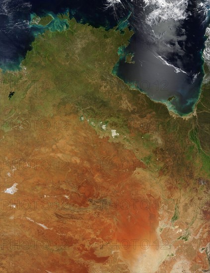 satellite view over Northern Australia