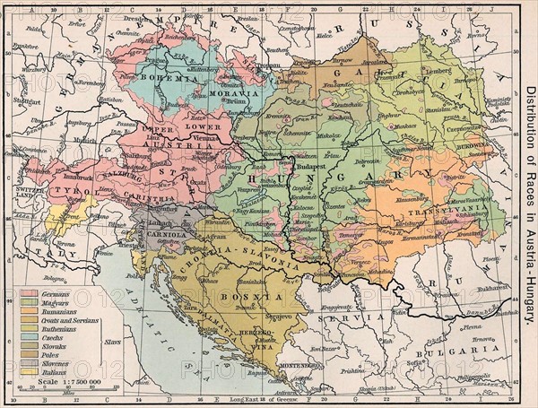 "Distribution of Races in Austria-Hungary"
