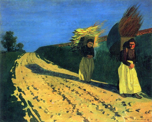 Wood-bearing women by Felix Edouard Vallotton