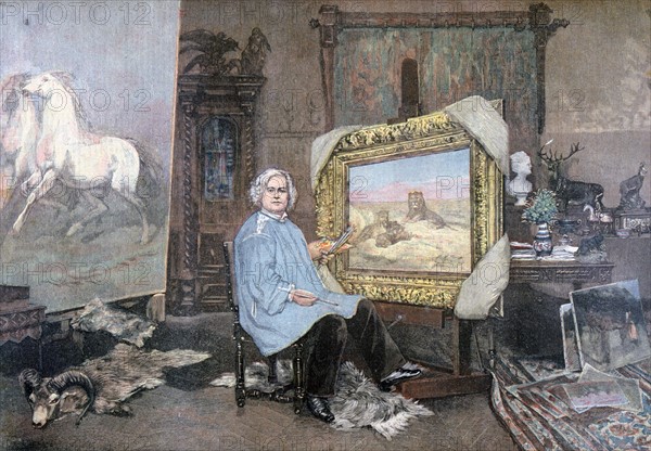 Rosa Bonheur in her studio