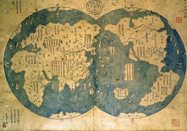 World map, 14th century