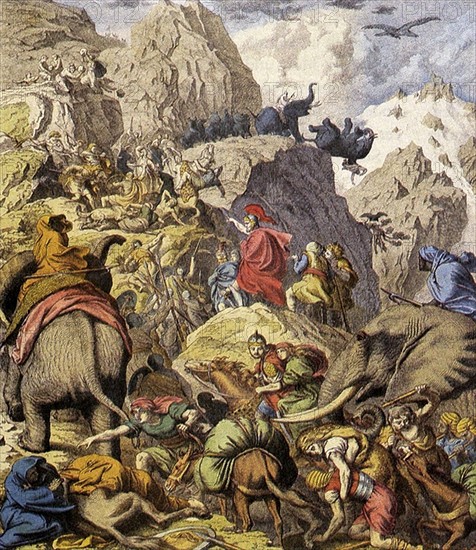 Hannibal crossing the Alps