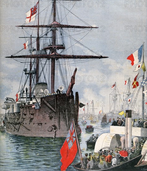 The French fleet visiting Portsmouth