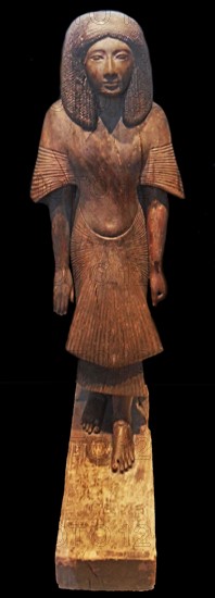 statue carved for an Egyptian palace around 1300 BC shea wood