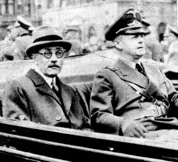 Count Pal Teleki with Joachim von Ribbentrop