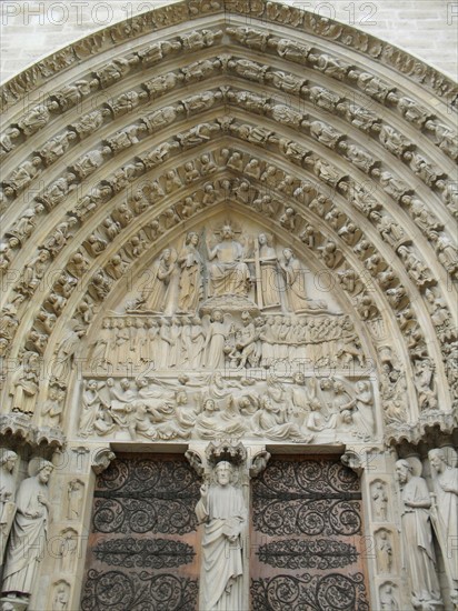 Exterior façade of the Cathedral of Notre Dame