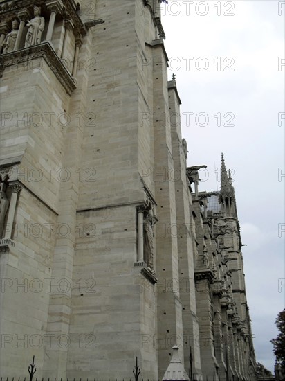 Exterior façade of the Cathedral of Notre Dame