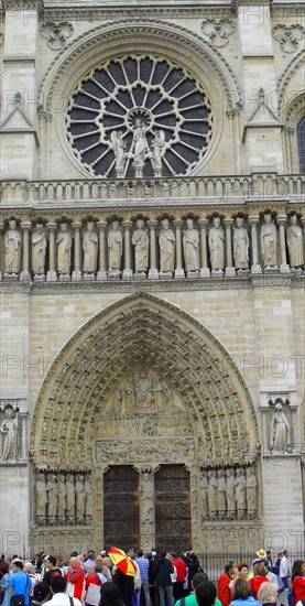 Exterior façade of the Cathedral of Notre Dame