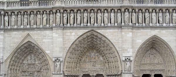 Exterior façade of the Cathedral of Notre Dame