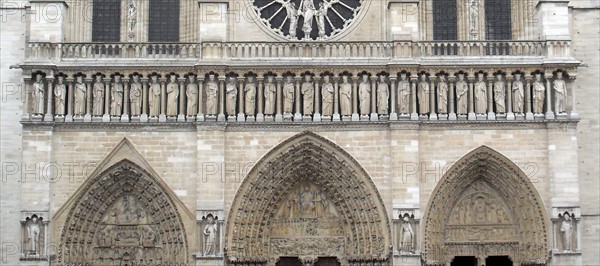 Exterior façade of the Cathedral of Notre Dame