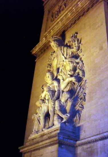 La Paix de 1815 bas relief by Antoine Etex