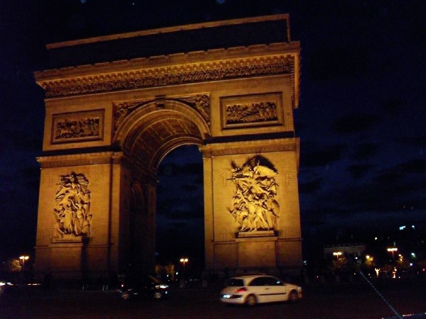 Façade sculptures on the Arc de Triomphe