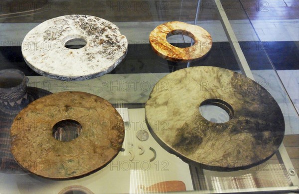 Chinese Neolithic Jade Bi Discs