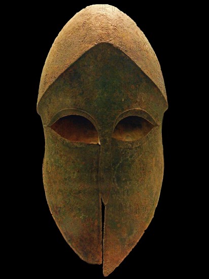 Bronze helmet in the British Museum