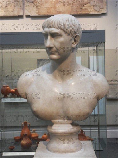 Marble bust of Trajan