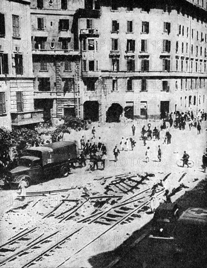 Rome experienced air raids in July