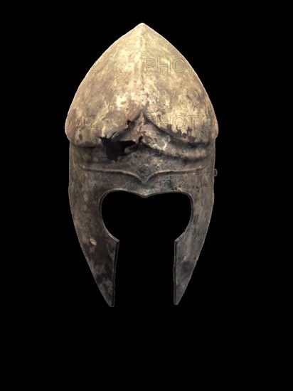 Bronze helmet of Corinthian type