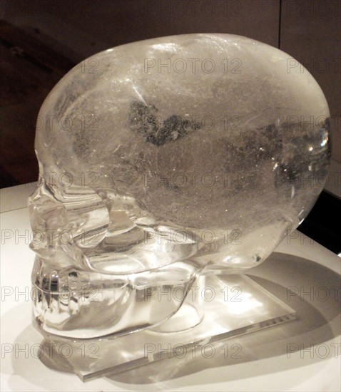 Rock crystal skull