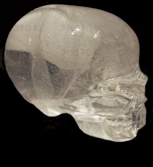 Rock crystal skull