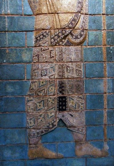 Glazed brick relief panel Achaemenid Persian