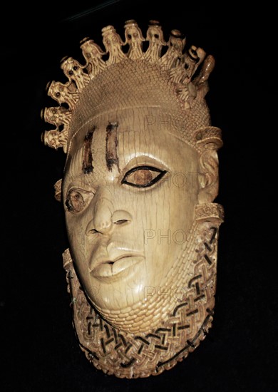 Carved ivory mask