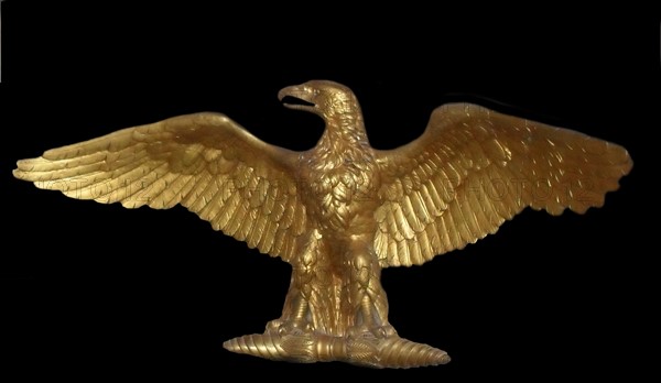 Eagle in Gilt decorating the crypt in the Basilica at Les Invalides, Paris