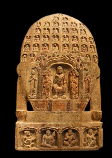 Buddhist votive stele