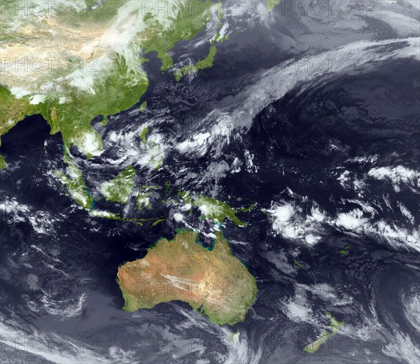 Typhoon forming over the Philippines 2009