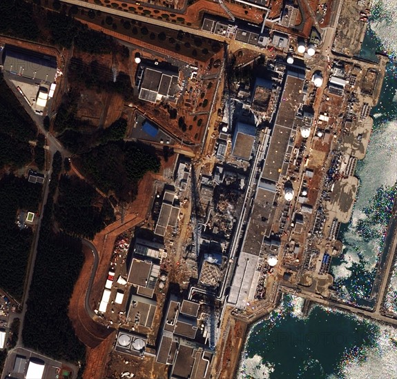 Fukushima Daiichi reactor in North eastern Japan 2011