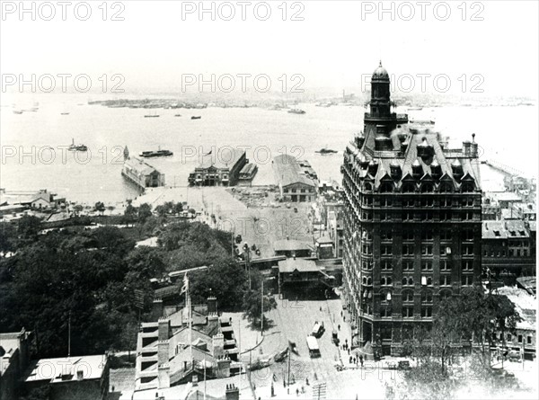 View over New York harbour