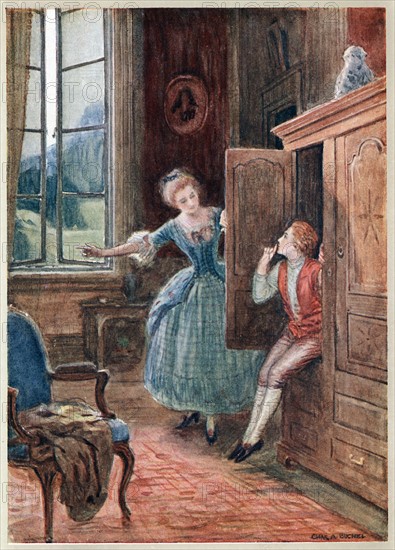 Scene from Mozart's opera 'The Marriage of Figaro'